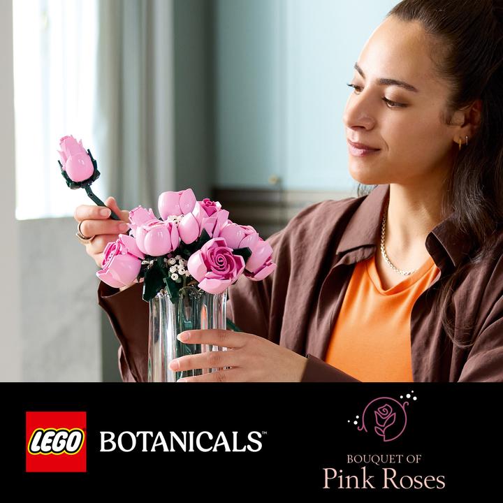 Image du produit LEGO Bouquet de roses roses (10374, LEGO Botanical)