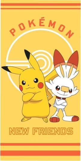 Actual product image MCU Pikachu Hopplo Pokemon towel beach towel 70x140cm (140 x 70 cm)