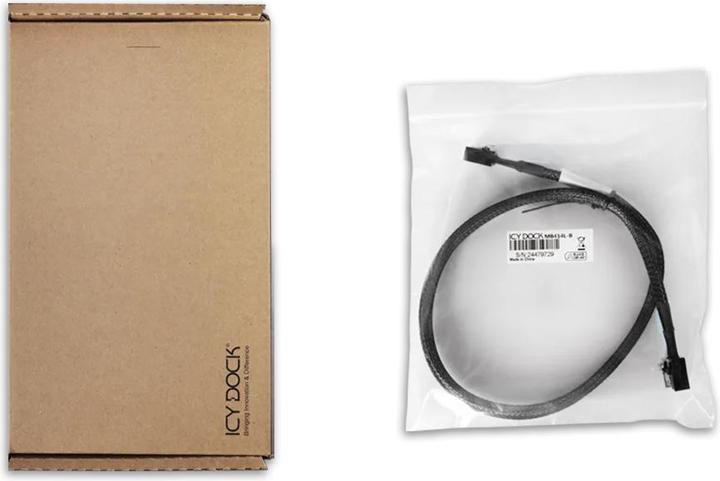 Actual product image Icydock ICY DOCK Kabel MCIO 8i->MCIO 8i MCIO 8i SFF-TA-1016,schwarz,0,5m (50 cm)