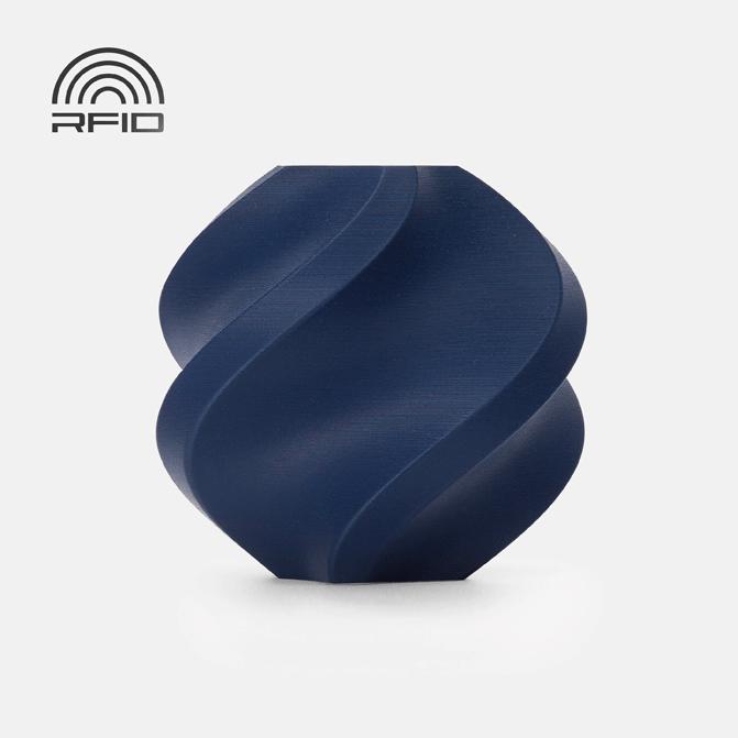 Actual product image Bambu Lab PLA Matte Refill - Dark Blue - 1.75mm (PLA, 1.75 mm, 1000 g, Blue)