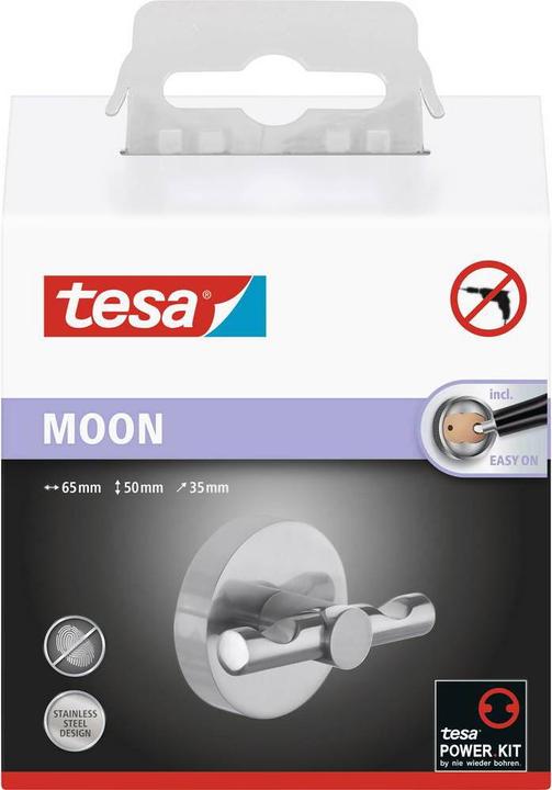Produktbild tesa MOON Mantelhaken inkl. Klebelösung ohne Bohren
