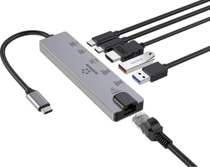 Produktbild Renkforce USB-C® Dockingstation RF-USBH-550 Passend für Marke Dockingstations: (USB-C, 1 Port)