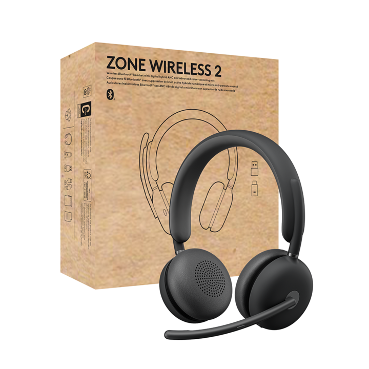 Produktbild Logitech Zone Wireless 2 (Kabelgebunden, Kabellos, USB-C)
