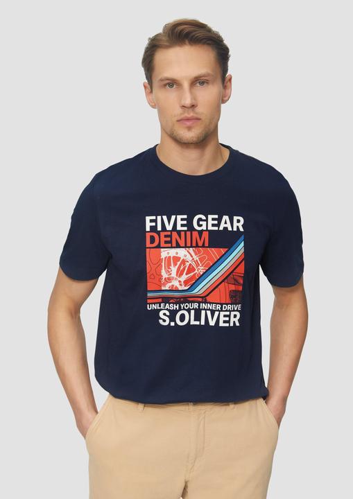 Immagine prodotto S.Oliver T-Shirt Baumwoll-T-Shirt mit Frontprint (XXL)