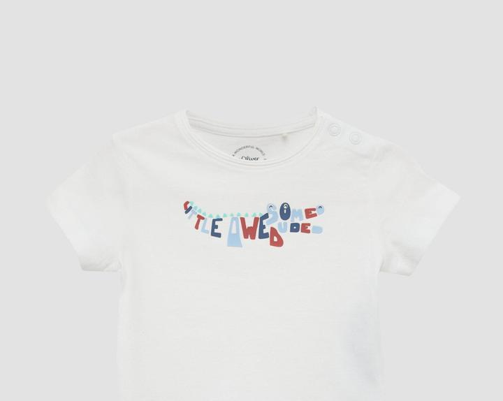 S.Oliver T-Shirt Weiches Jersey-T-Shirt mit gummiertem Frontprint (62)