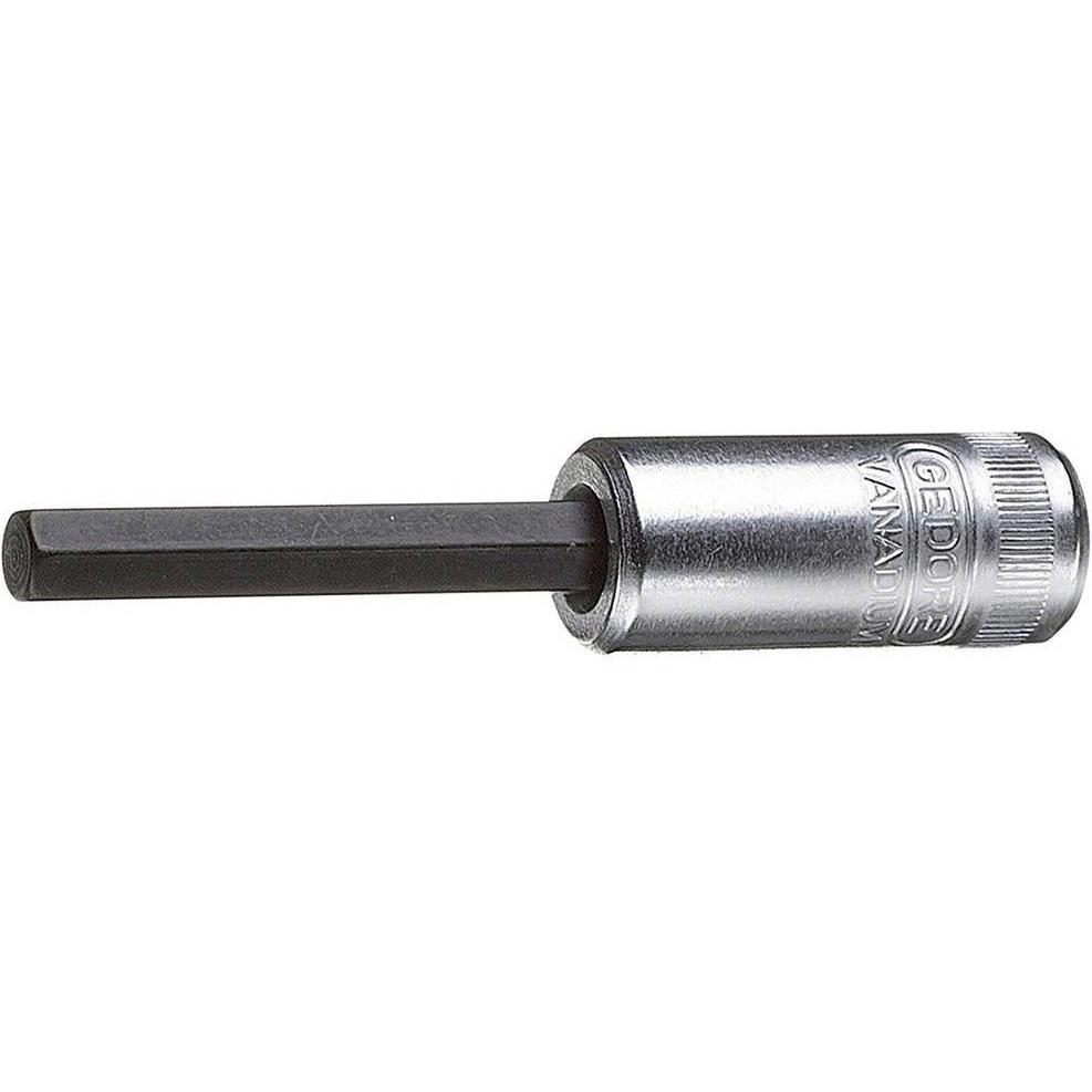 Gedore, Steckschlüssel + Stecknuss, IN 20 L 3-60 Schraubendrehereinsatz 1/4" lang Innen-6-kant 3 mm (3 mm)