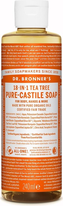 Produktbild Dr. Bronner's 18-IN-1 Teebaum (Flüssigseife, 240 ml)