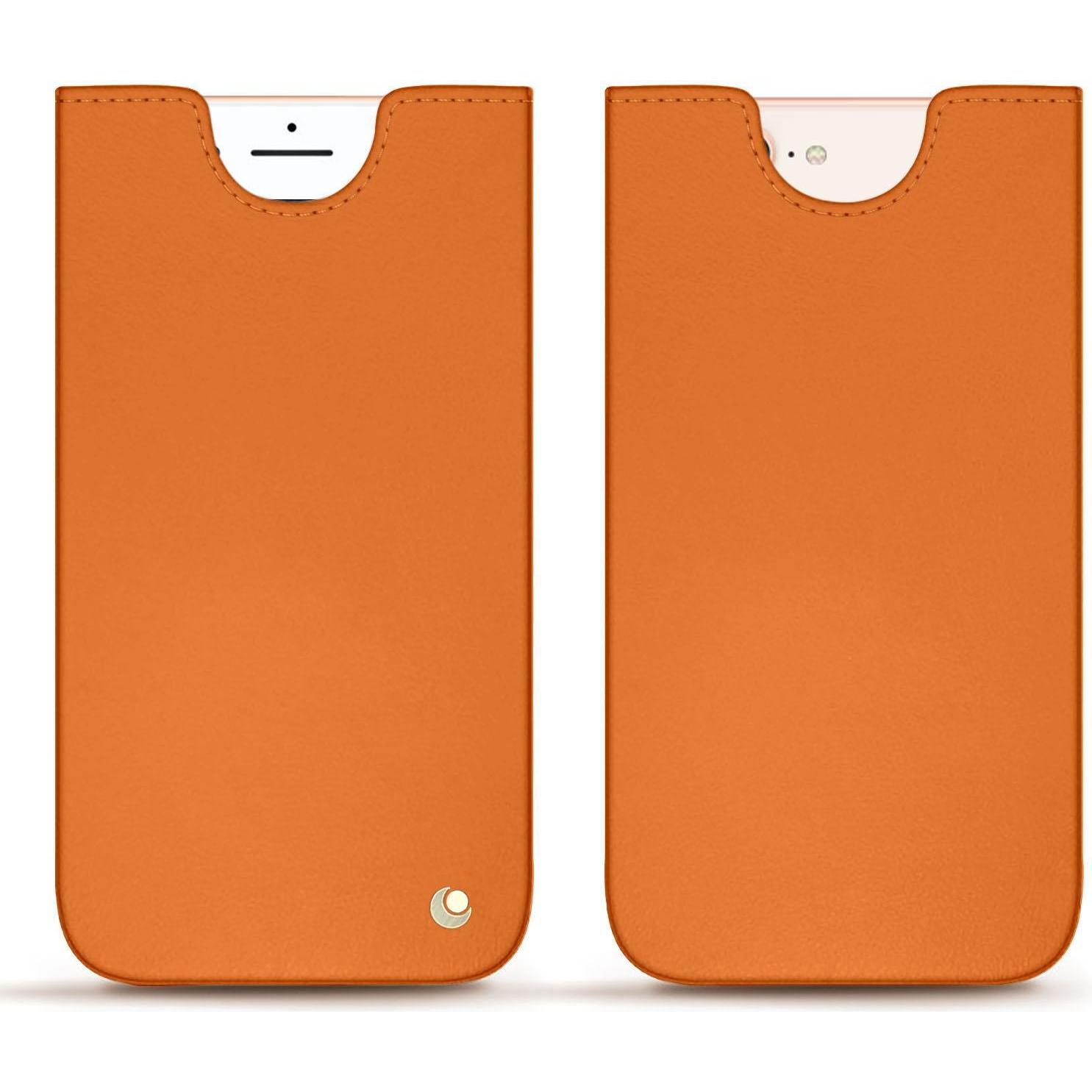 Noreve Lederschutzhülle (Apple iPhone 8 Plus), Smartphone Hülle, Orange
