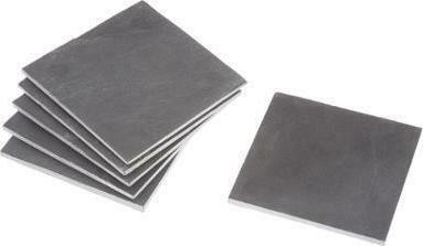 Secret de Gourmet under glass x6 slate 10x10 (6 x, Glass coaster)