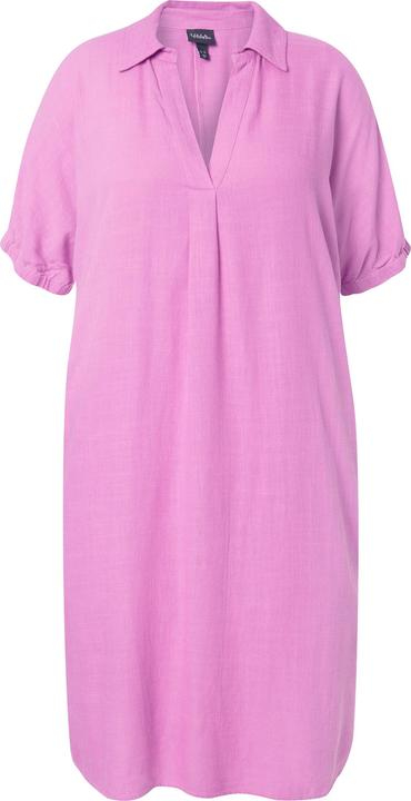 Produktbild Ulla Popken Kleid, Leinenmix, Oversized, Hemdkragen, Halbarm (46, 48)