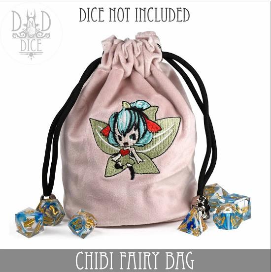 Actual product image DnD Dice Chibi Fairy Dice Bag
