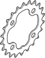 Immagine prodotto Shimano Deore 11 plate 22 teeth (22)