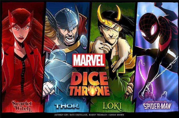 Produktbild No Name Dice Throne Marvel: Box 1 (Scarlet Witch Thor Loki Spider-Man) (Englisch)