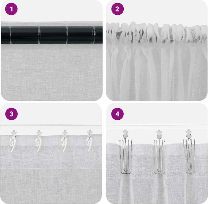 Produktbild vidaXL Voile-Vorhang (140 x 245 cm)