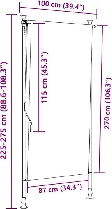 Immagine prodotto vidaXL Katalin (100 x 270 cm)