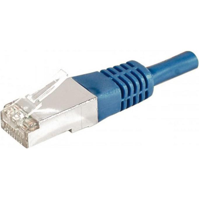 Exertis Connect Patchkabel F/UTP, CAT.6a, blau, 1,5 m Für 10 Gigabit/s, mit besonders schmalem Knickschutz (F/UTP, CAT6a...