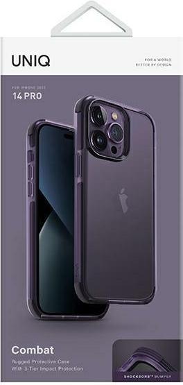 Image du produit Uniq étui Combat iPhone 14 Pro 6,1" purpurowy/fig pourpre (Apple iPhone 14 Pro)
