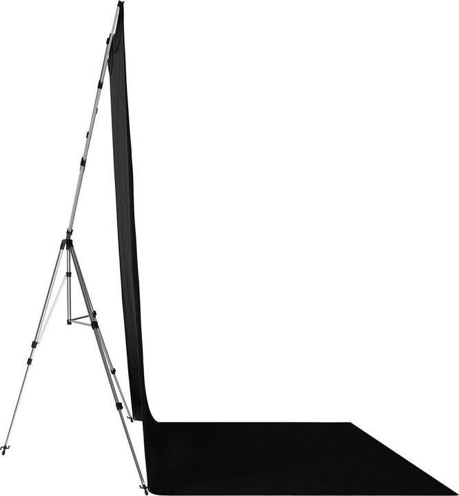 Produktbild Westcott X-Drop Pro - Rich Black Sweep (8' x 13') Wrinkle-Resistant Backdrop Kit, 2.4 x 4m (240 cm, 1300 cm)