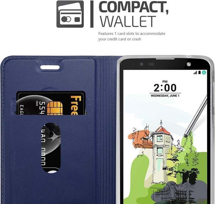 Actual product image Cadorabo Book Classy Style Cover (LG Stylus 2)