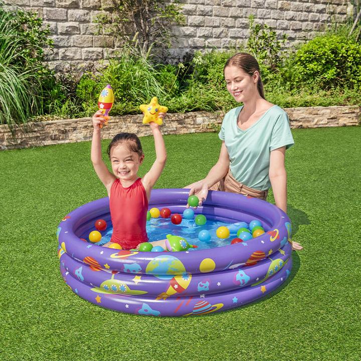 Image du produit Bestway Piscine à balles Intergalactic Surprise avec 50 balles de jeu