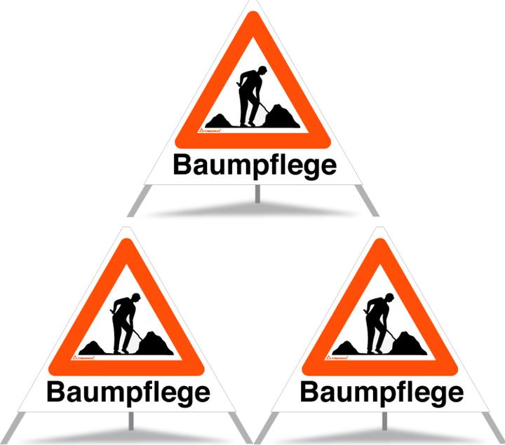 Produktbild Moravia Faltsignal Triopan, SL 700 mm, N, Symbol 1.14 Baustelle
