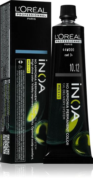 Image du produit L'Oréal Professionnel INOA no ammonia couleur permanente #10.12 60 gr (10.12 Light Platinum Blonde)