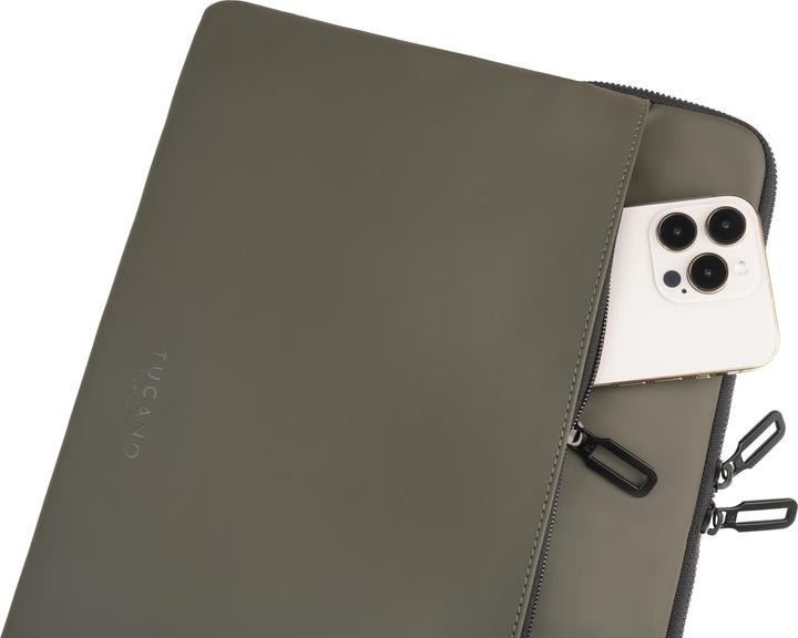 Actual product image Tucano Gommo Sleeve for Notebooks 15 - 16 Mud green Notebook up to 16 (16", Apple)