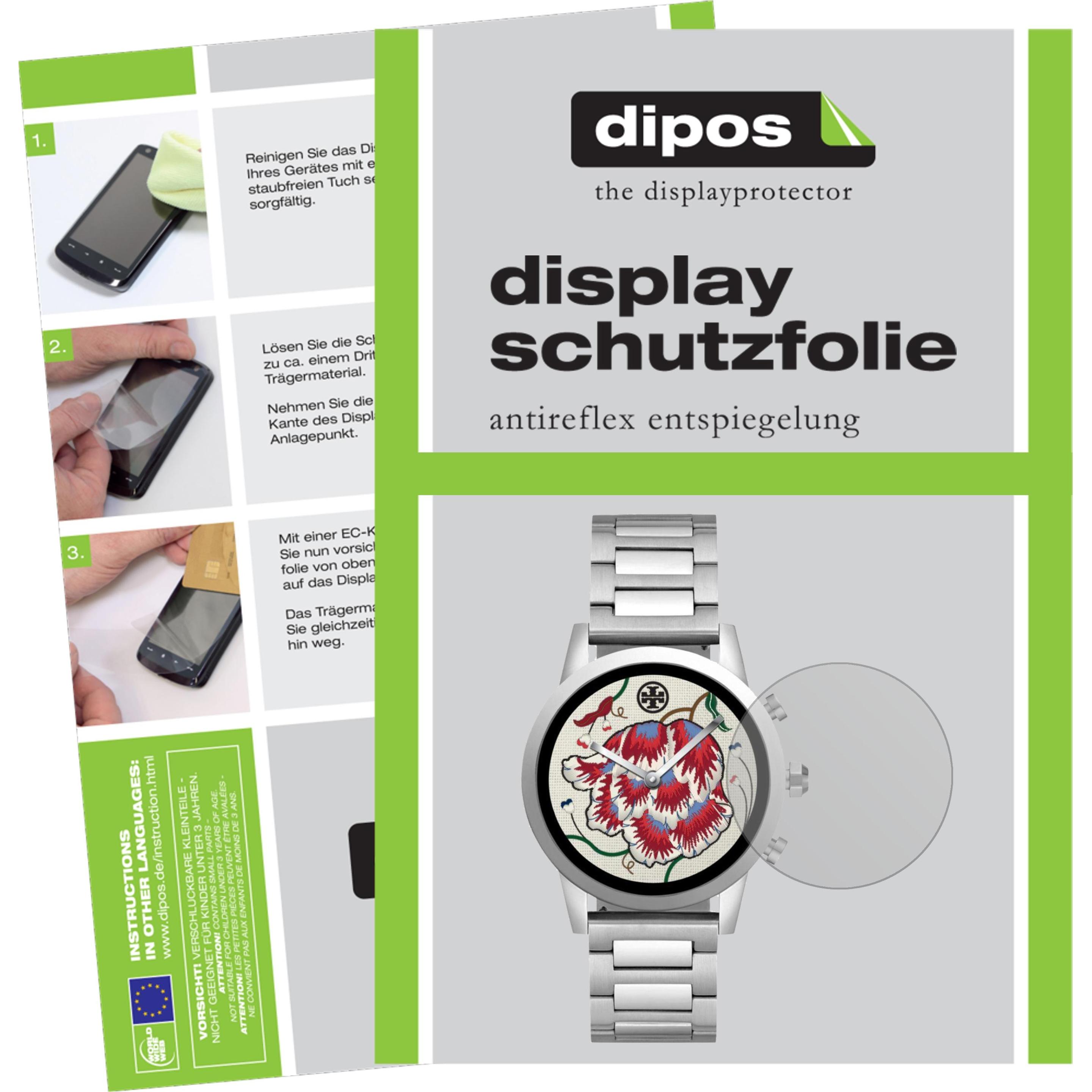 Dipos Displayschutzfolie Antireflex, Smartwatch Schutzfolie, Transparent