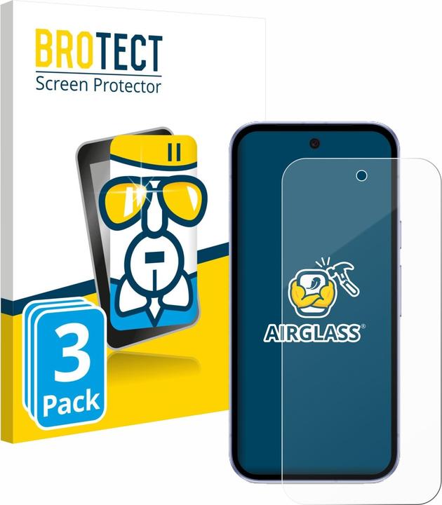 BROTECT AirGlass Glass (3 pcs., Google Pixel 9a)