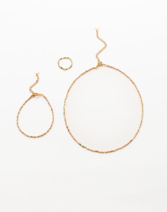 Image du produit Tara Style Ensemble de bijoux Siara (waterproof) (Acier inoxydable 18k plaqué or, 100% résistant à l'eau)