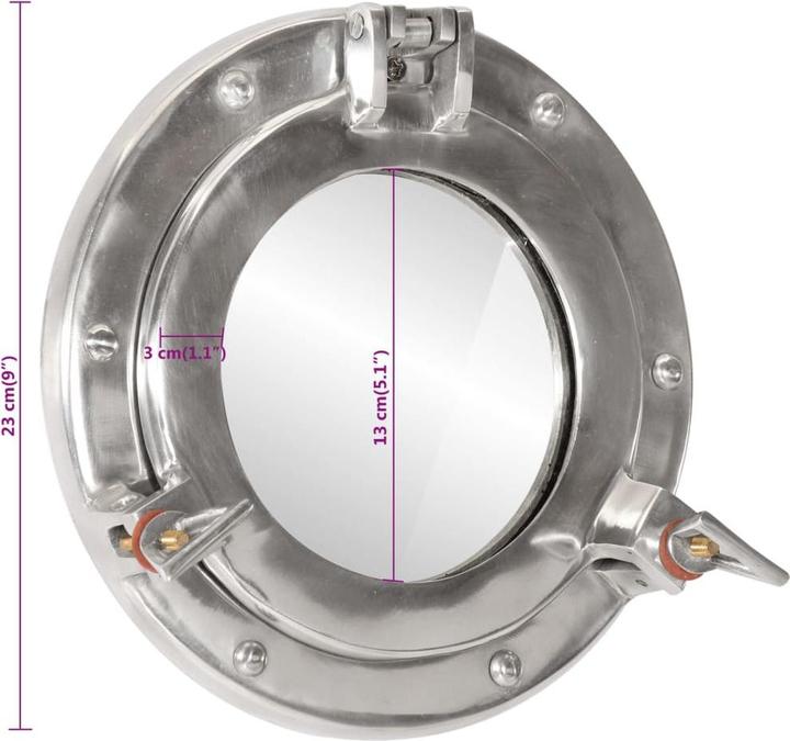 Immagine prodotto vidaXL Bullaugen Spiegel (30 cm)