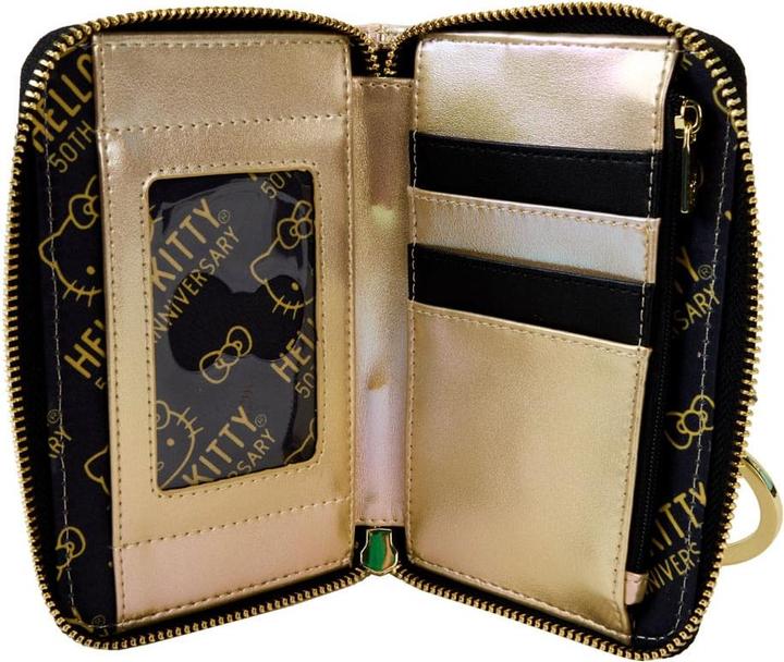 Actual product image Loungefly Hello Kitty by wallet 50th Anniversary Gold