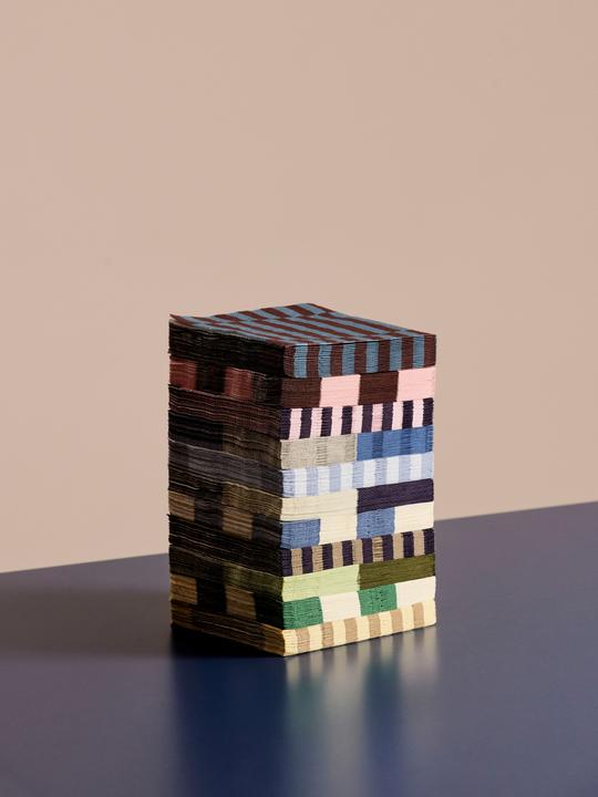 Produktbild HAY - Pattern Dinner Napkins - Set of 20 - Light Blue & Blue Grid (20 Stk., 40 x 40 cm)