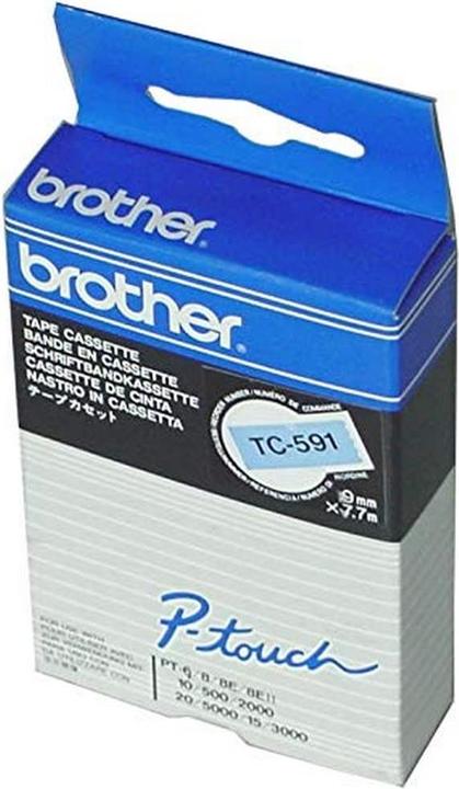 Actual product image Brother TC-101A DirectLabel black on transparent 12mm x 77m VE=10 P-Touch TC 9-12mm (1.20 cm, Black, Transparent)