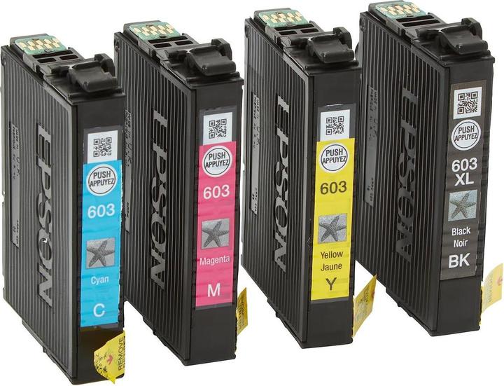 Immagine prodotto Epson 603 Multipack - Confezione da 4 - Nero, Giallo, Ciano, Magenta (C, FC, M, Y)