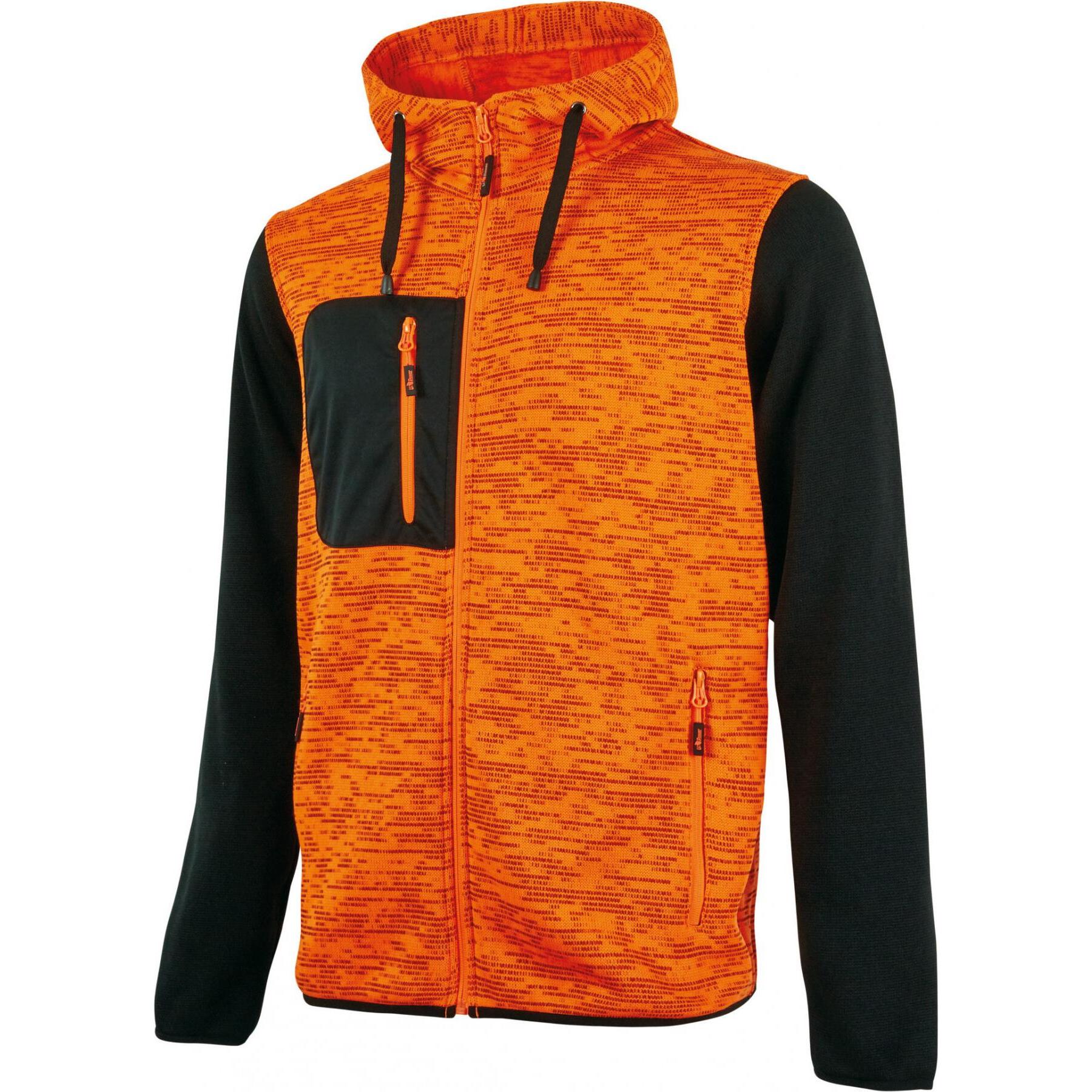 Upower, Herren, Pullover, U-Power Sweatshirt Orange Fluo Grösse XXL, Orange, (XL)