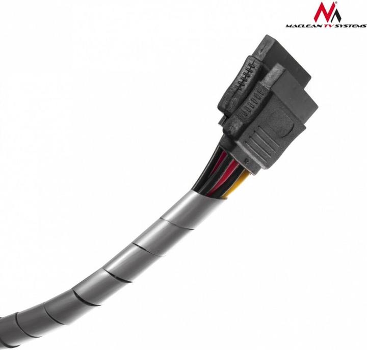 Produktbild Maclean Kabelabdeckung 3m MCTV-684S silber (Kabelspiralschlauch, 300 cm)