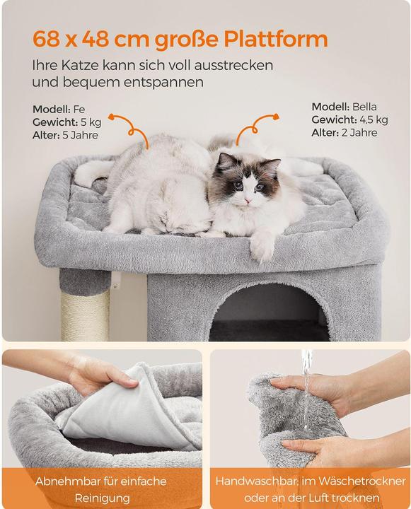 Produktbild Feandrea Simba (101 cm, Hellgrau)