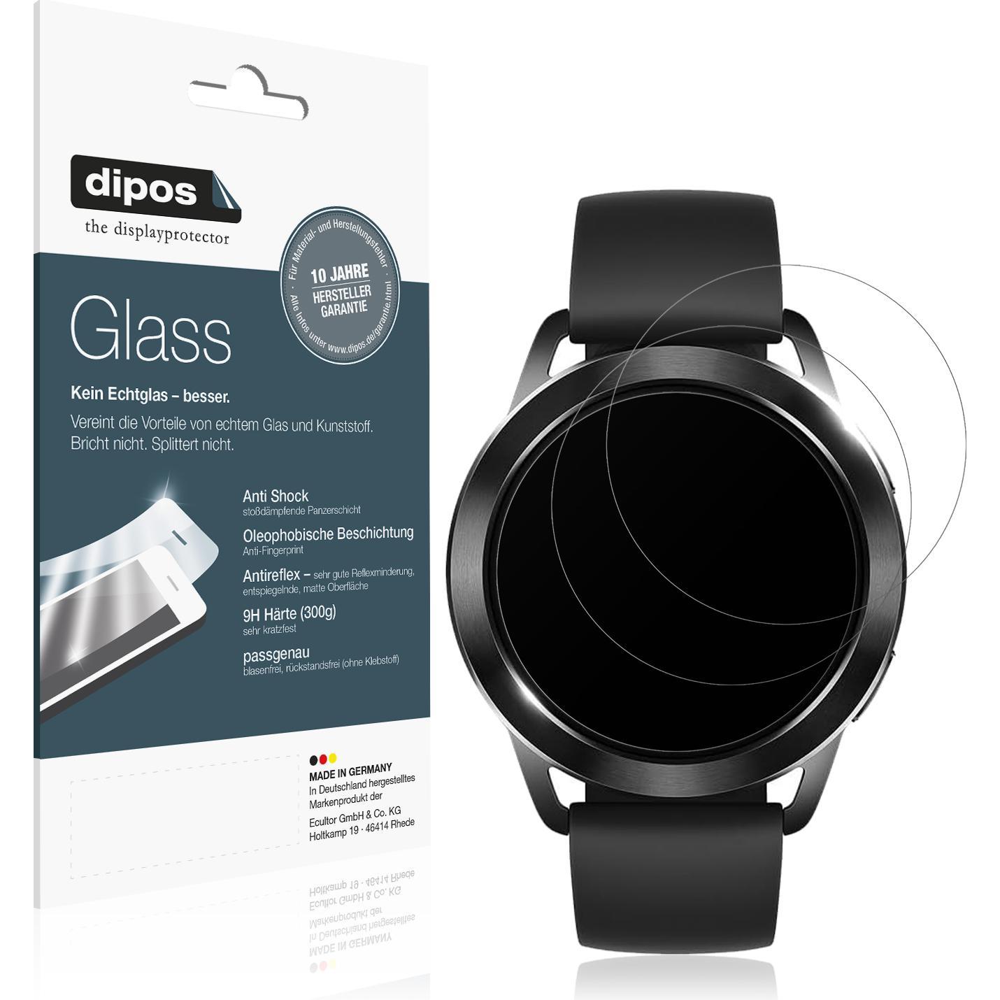Dipos Anti-Shock Displayschutz Matt 9H, Smartwatch Schutzfolie, Transparent