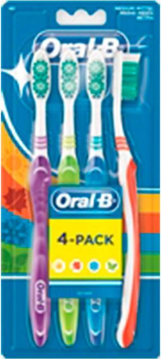 Actual product image Oral-B SHINY CLEAN cepillo dental #medio 4 u (Medium, 4 x)