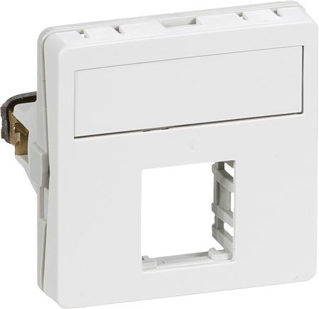 Produktbild LK Dataudtag FUGA T1 - 1 modul, for 1 stk. Actassi konnektor, farve: hvid