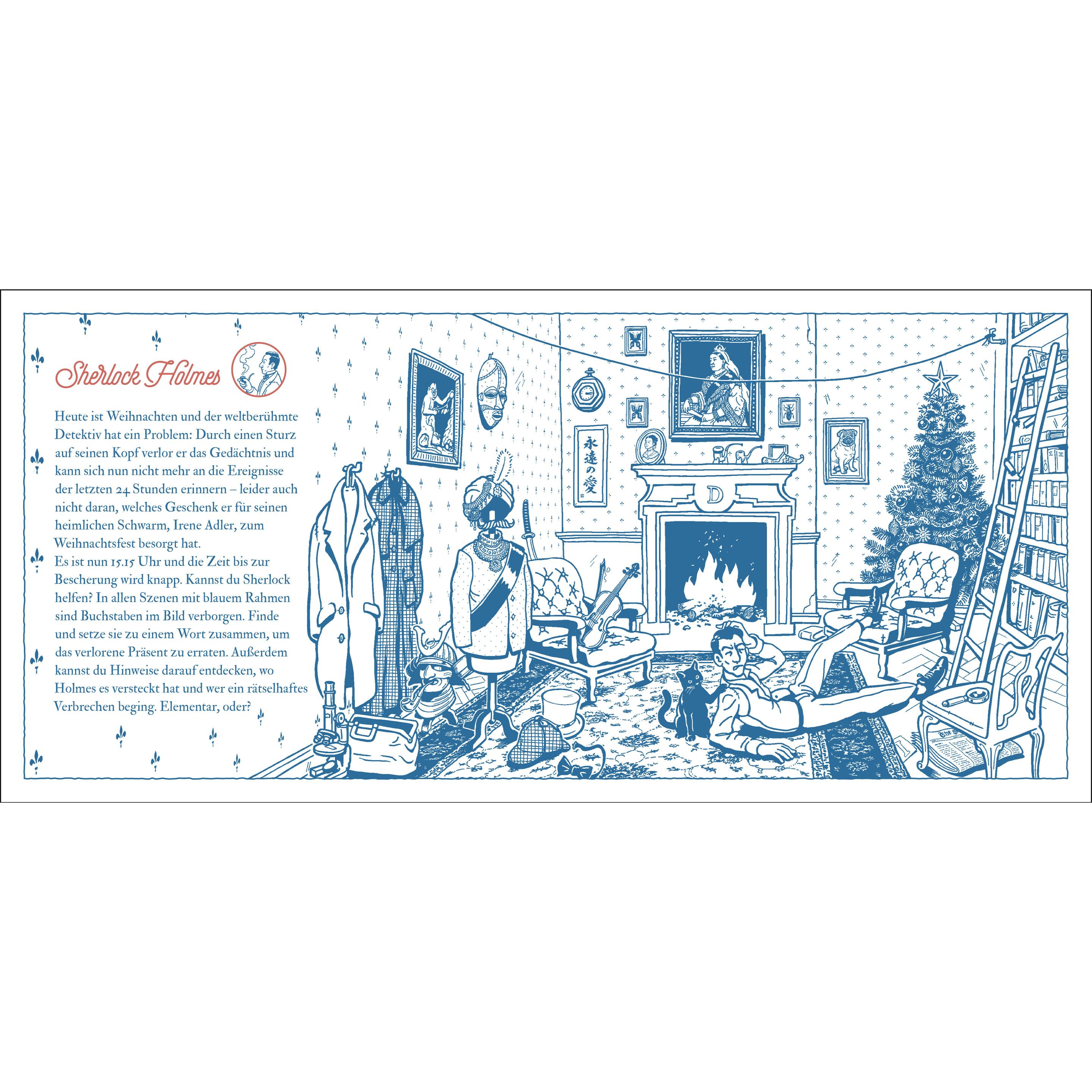 Thumbnail - Geheimnisvolle Weihnachten mit Sherlock Holmes, Kinderbücher von Andreas Teindl