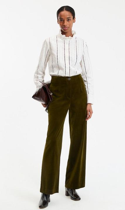 Actual product image La Redoute Collections Weite Hose aus glattem Samt (Frequency band 38 (2600 MHz))