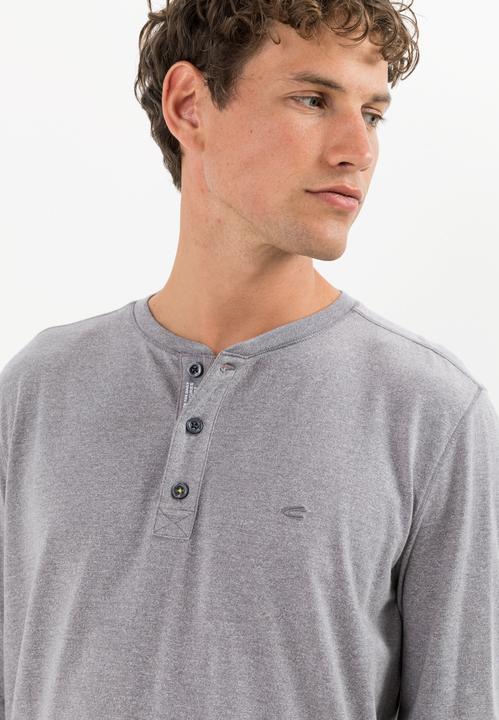 Produktbild Camel Active Langarm Henleyshirt aus nachhaltigen Baumwollmix (M)