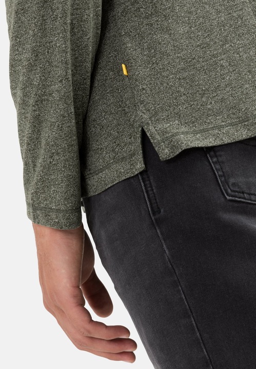 Actual product image Camel Active Long sleeve henley shirt in sustainable cotton mix (L)