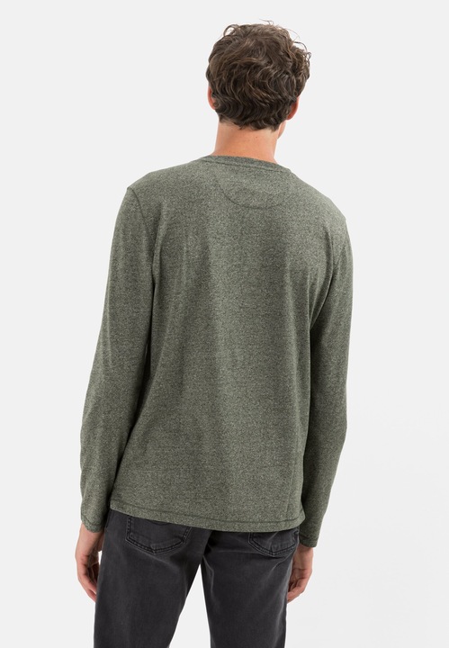 Actual product image Camel Active Long sleeve henley shirt in sustainable cotton mix (XL)