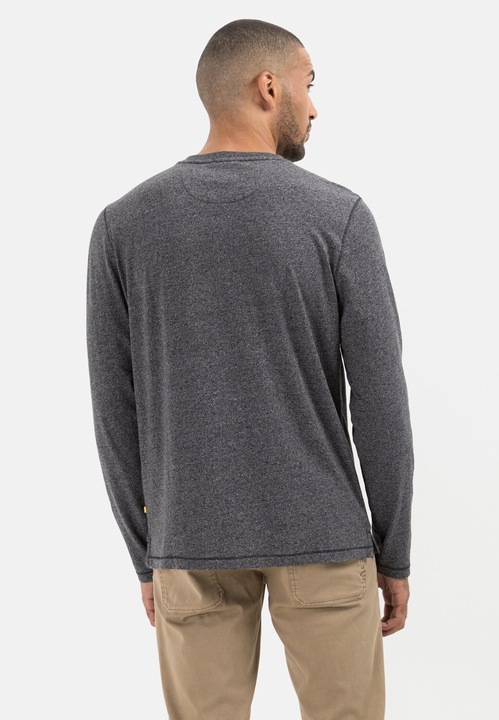 Actual product image Camel Active Long sleeve henley shirt in sustainable cotton mix (6XL)