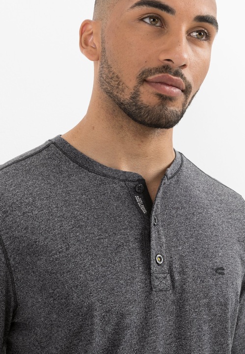 Actual product image Camel Active Long sleeve henley shirt in sustainable cotton mix (6XL)