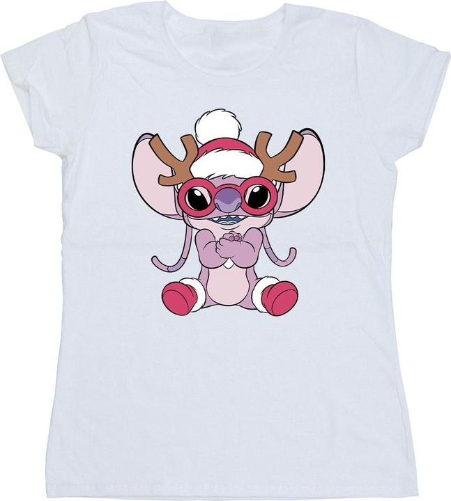Image du produit Disney - T-shirt LILO & STITCH ANGEL REINDEER - Femme (XL)