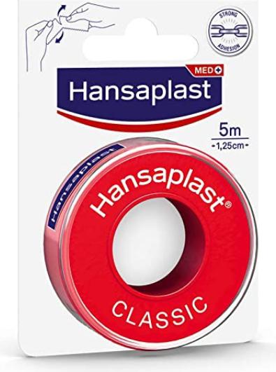 Actual product image Hansaplast Fixierpflaster Classic 5m x 1,25cm (1x)